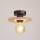 Surface-mounted chandelier FALCO 1xE27/60W/230V d. 20 cm beige