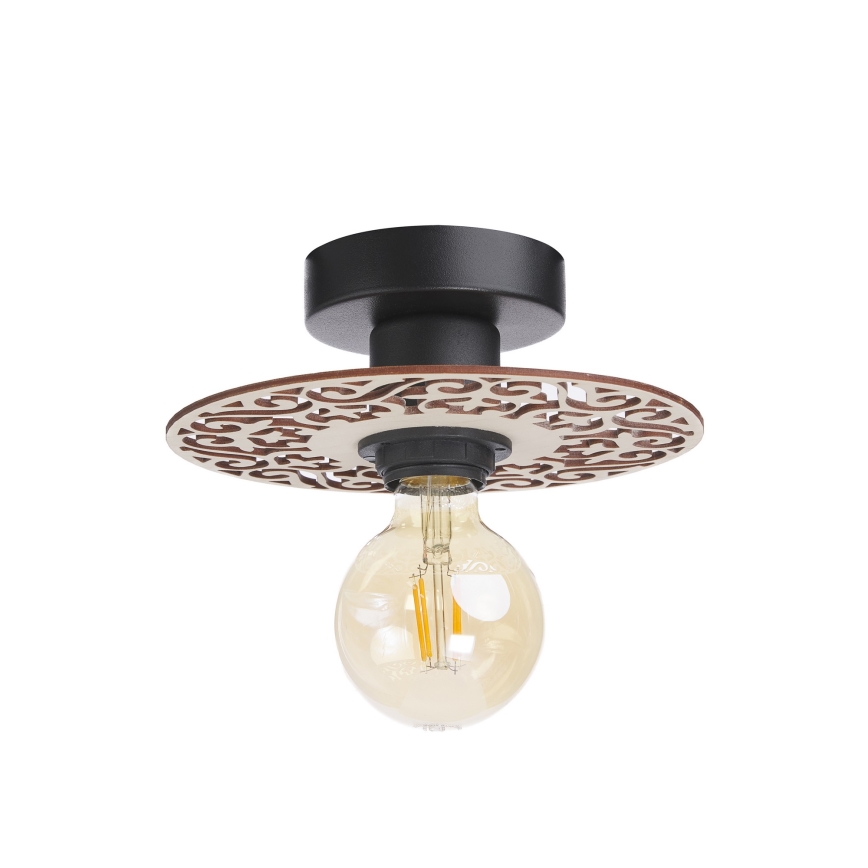 Surface-mounted chandelier FALCO 1xE27/60W/230V d. 20 cm beige