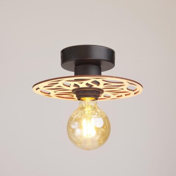 Surface-mounted chandelier FALCO 1xE27/60W/230V d. 20 cm beige