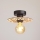 Surface-mounted chandelier FALCO 1xE27/60W/230V d. 20 cm beige