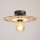 Surface-mounted chandelier FALCO 1xE27/60W/230V d. 30 cm beige