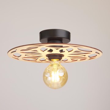 Surface-mounted chandelier FALCO 1xE27/60W/230V d. 30 cm beige