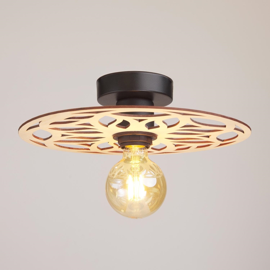 Surface-mounted chandelier FALCO 1xE27/60W/230V d. 30 cm beige