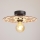 Surface-mounted chandelier FALCO 1xE27/60W/230V d. 30 cm beige