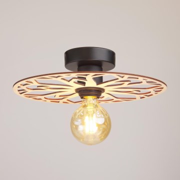 Surface-mounted chandelier FALCO 1xE27/60W/230V d. 30 cm beige