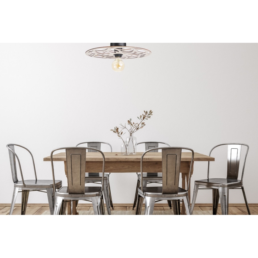 Surface-mounted chandelier FALCO 1xE27/60W/230V d. 40 cm beige