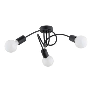 Surface-mounted chandelier FARTA 3xE27/15W/230V black