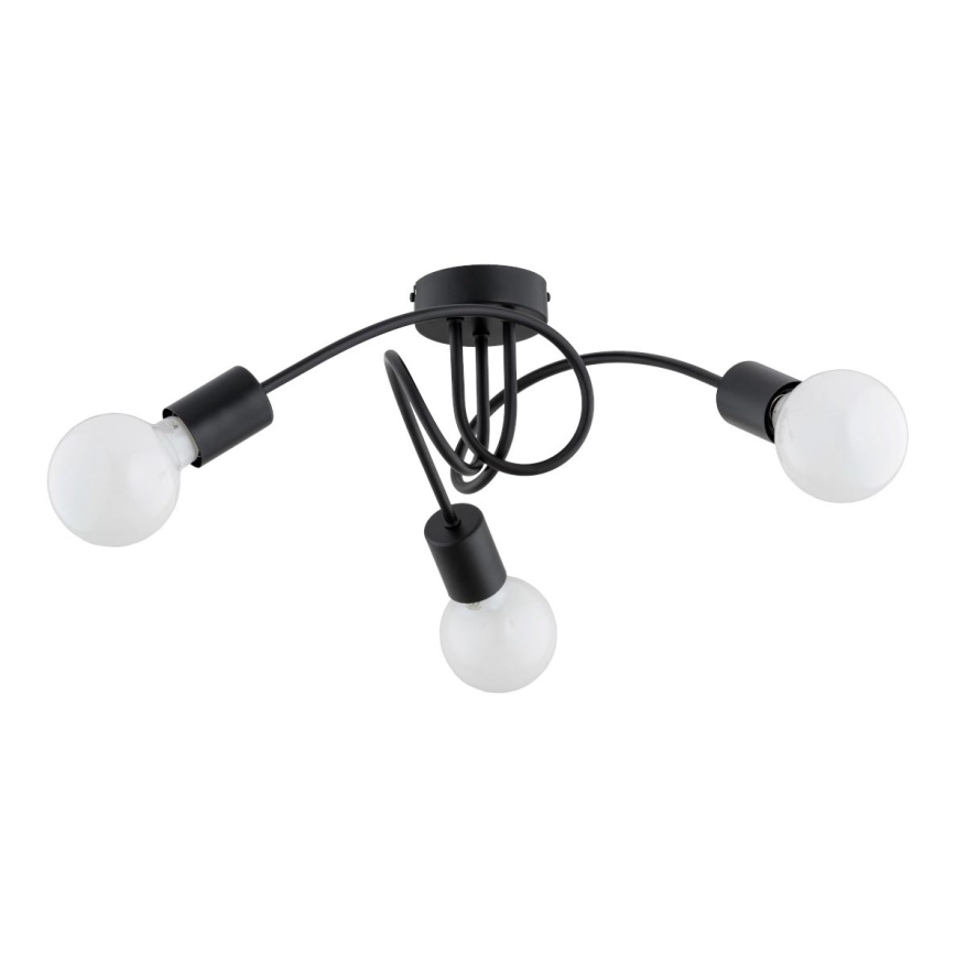 Surface-mounted chandelier FARTA 3xE27/15W/230V black