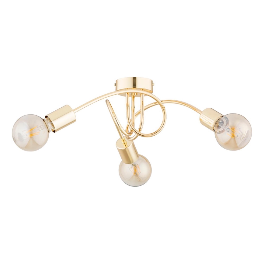 Surface-mounted chandelier FARTA 3xE27/60W/230V gold