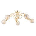 Surface-mounted chandelier FARTA 5xE27/15W/230V gold