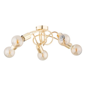 Surface-mounted chandelier FARTA 5xE27/15W/230V gold