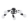 Surface-mounted chandelier FARTA 5xE27/60W/230V black