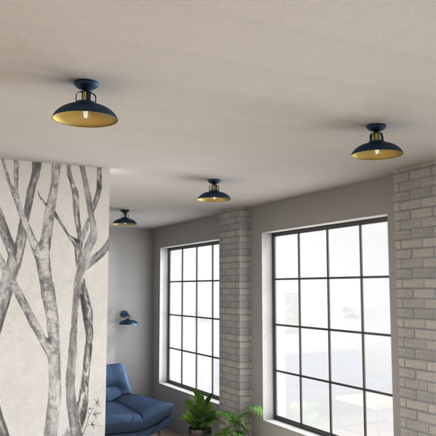 Surface-mounted chandelier FELIX 1xE27/60W/230V blue