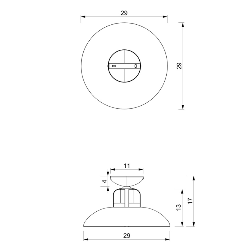Surface-mounted chandelier FELIX 1xE27/60W/230V white
