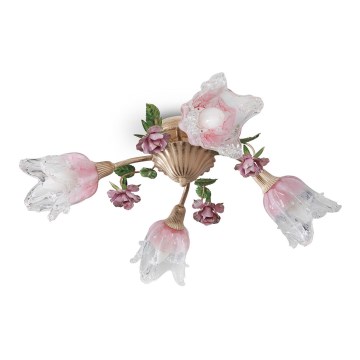 Surface-mounted chandelier FIORINTINO 4xE14/40W/230V