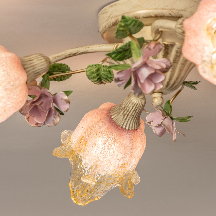 Surface-mounted chandelier FIORINTINO 4xE14/40W/230V