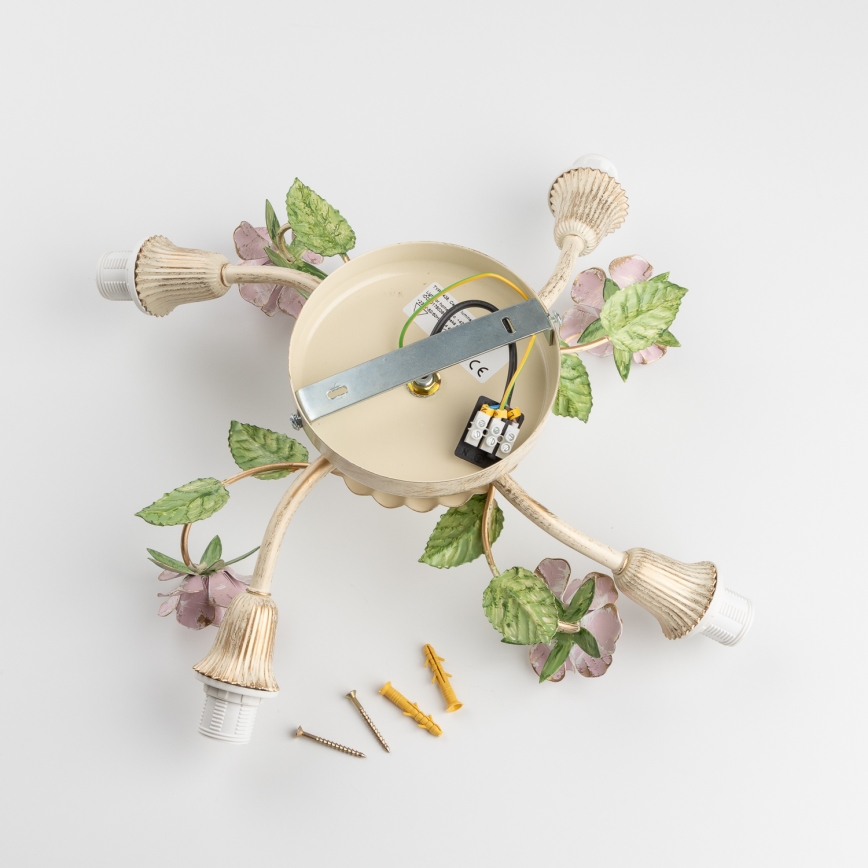 Surface-mounted chandelier FIORINTINO 4xE14/40W/230V