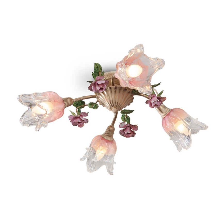 Surface-mounted chandelier FIORINTINO 4xE14/40W/230V