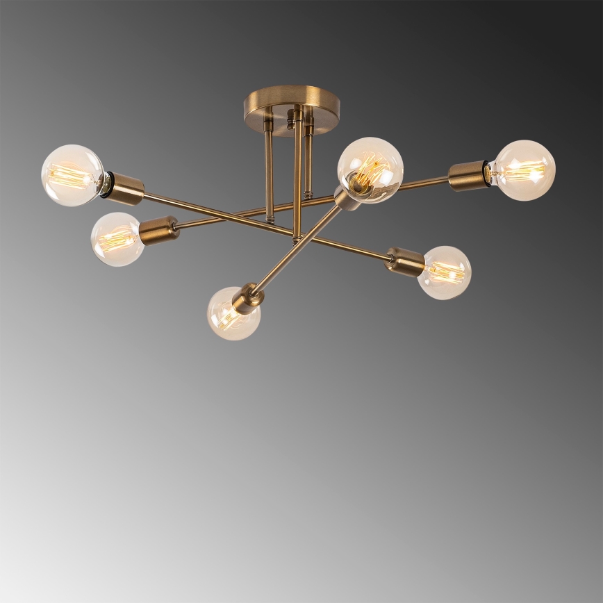 Surface-mounted chandelier FLOWER 6xE27/40W/230V
