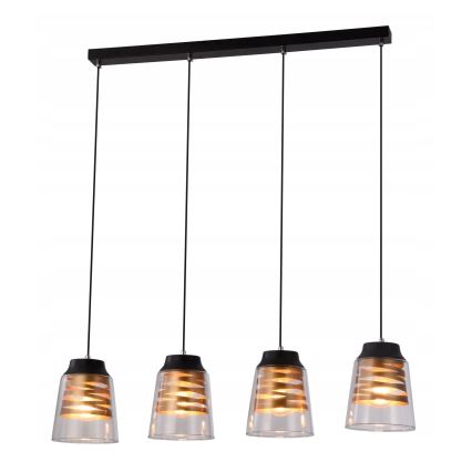 Surface-mounted chandelier FRESNO 4xE27/60W/230V