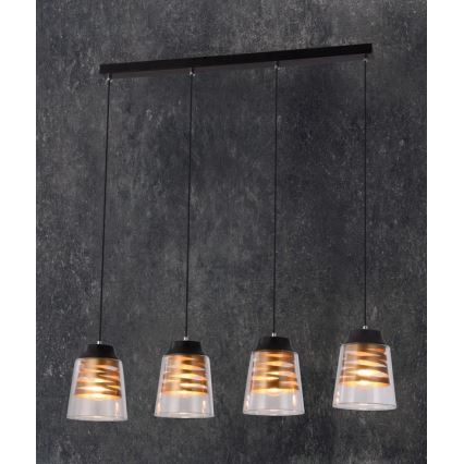 Surface-mounted chandelier FRESNO 4xE27/60W/230V