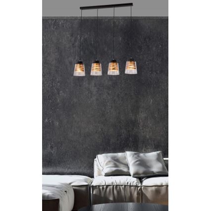 Surface-mounted chandelier FRESNO 4xE27/60W/230V