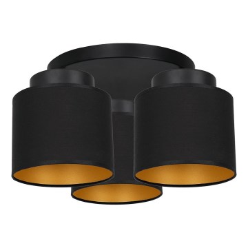 Surface mounted chandelier FRODI 3xE27/60W/230V black