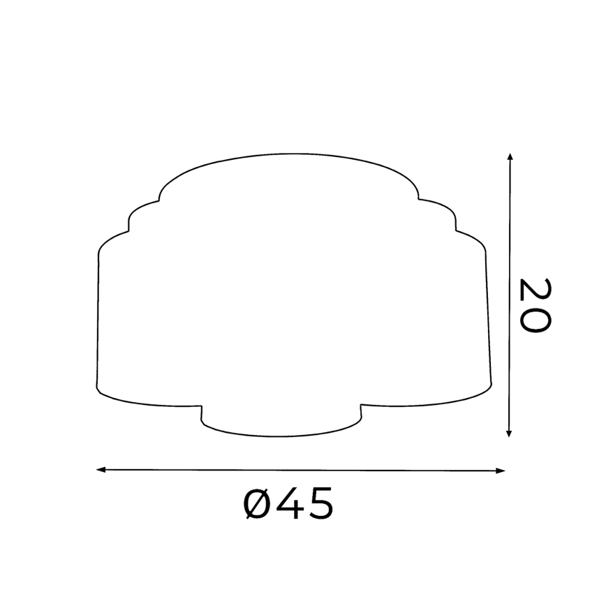 Surface mounted chandelier FRODI 3xE27/60W/230V black