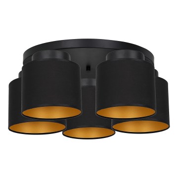 Surface mounted chandelier FRODI 5xE27/60W/230V black
