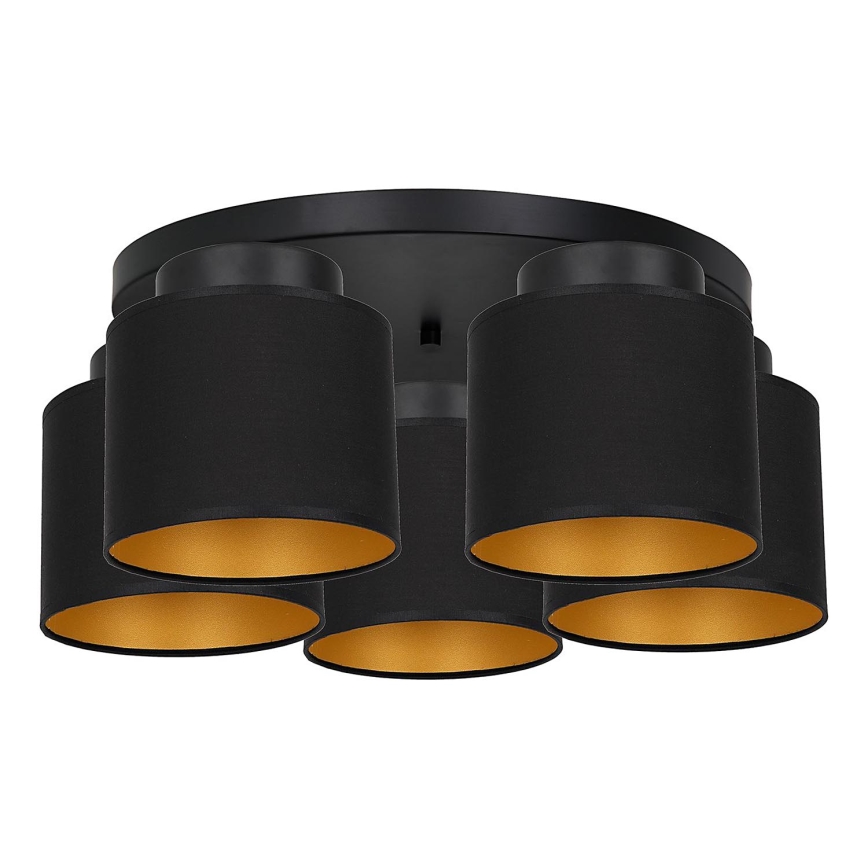 Surface mounted chandelier FRODI 5xE27/60W/230V black