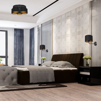 Surface mounted chandelier FRODI 5xE27/60W/230V black