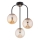 Surface-mounted chandelier GAMMA 3xE14/10W/230V black/gold