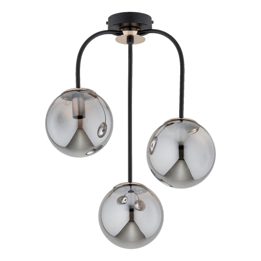 Surface-mounted chandelier GAMMA 3xE14/10W/230V black