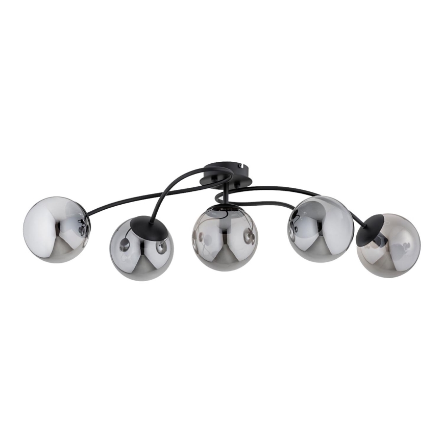 Surface-mounted chandelier GILIAN 5xE14/40W/230V black