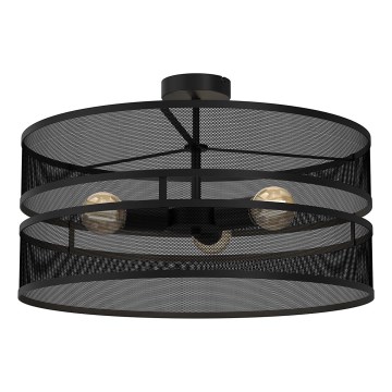 Surface-mounted chandelier GLUM 3xE27/60W/230V black