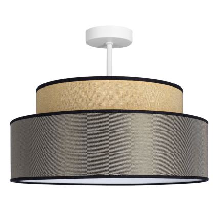 Surface-mounted chandelier GRACE 1xE27/60W/230V beige/brown