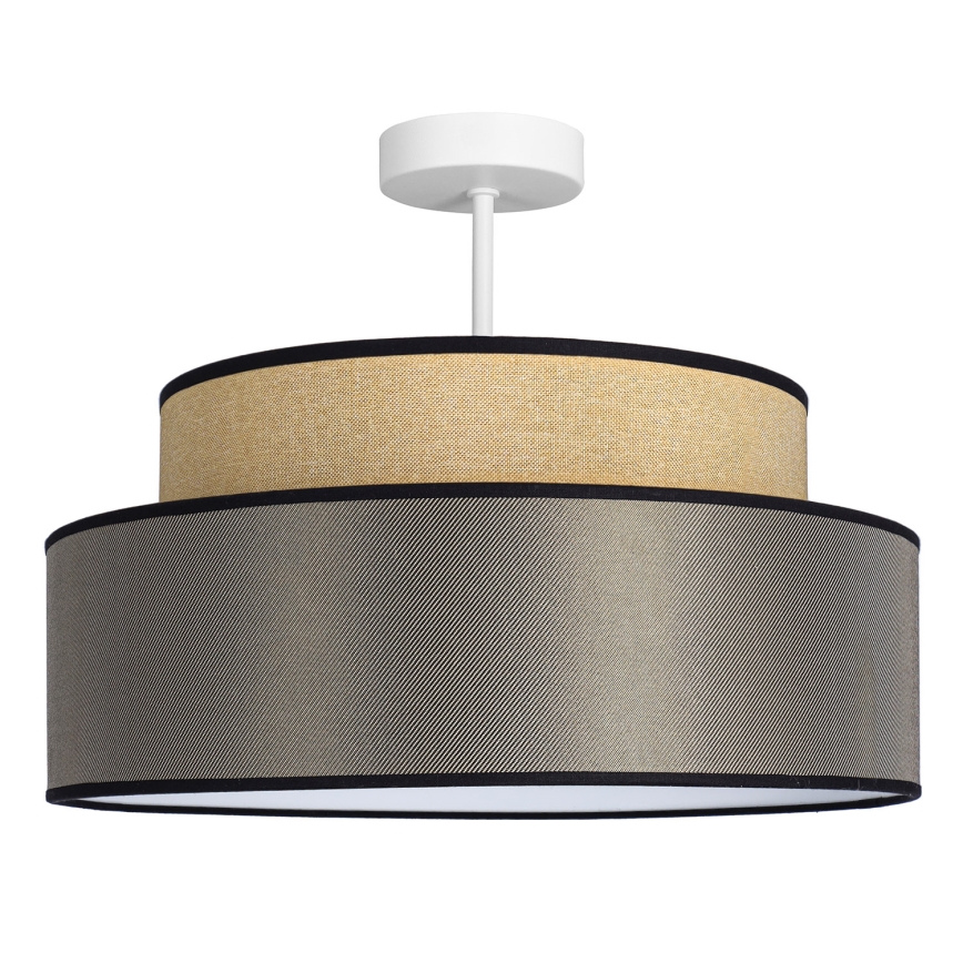 Surface-mounted chandelier GRACE 1xE27/60W/230V beige/brown