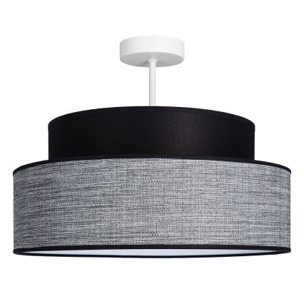 Surface-mounted chandelier GRACE 1xE27/60W/230V black/grey