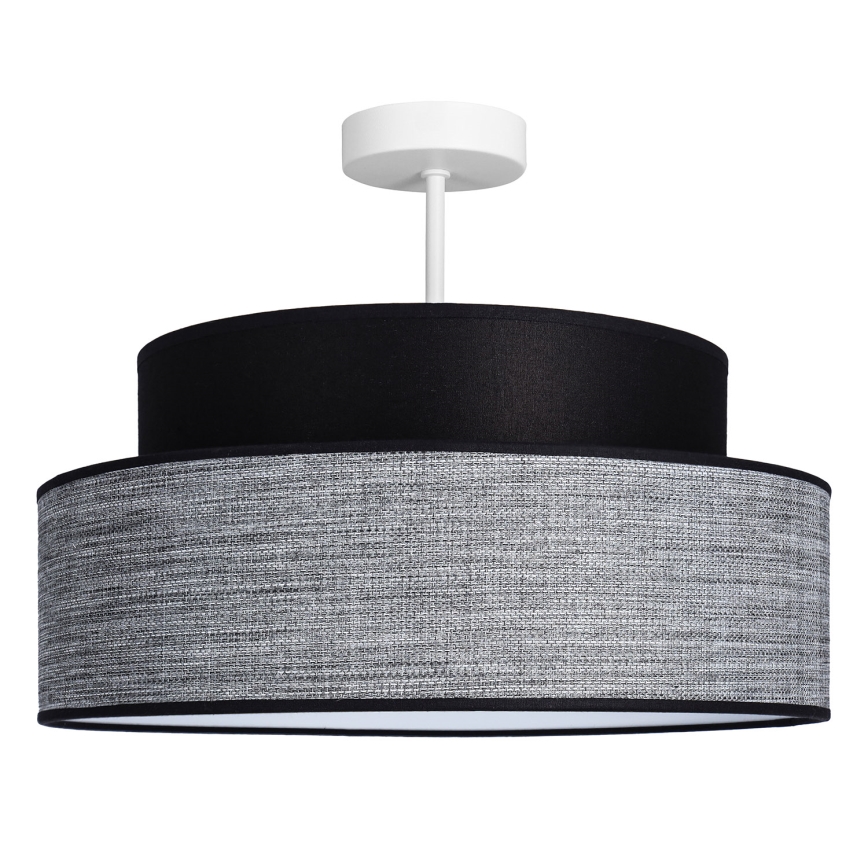 Surface-mounted chandelier GRACE 1xE27/60W/230V black/grey