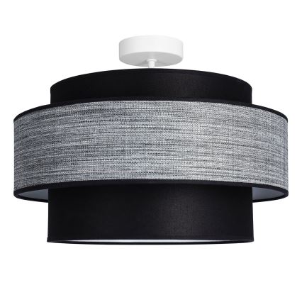 Surface-mounted chandelier GRACE 1xE27/60W/230V black/grey
