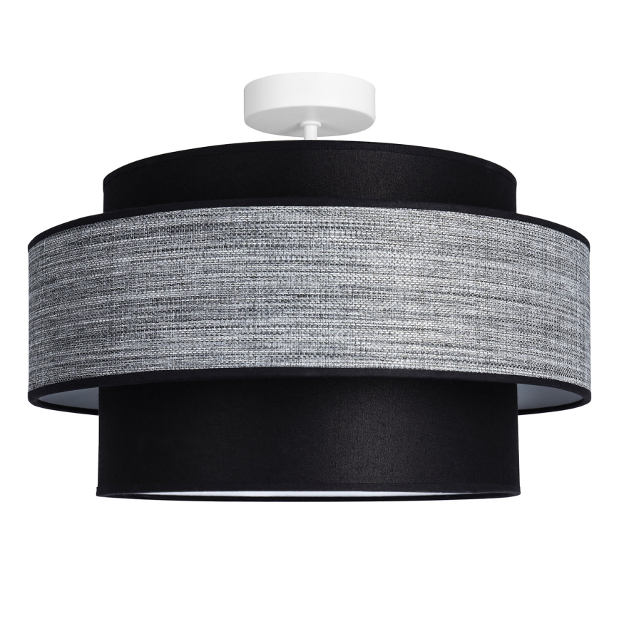Surface-mounted chandelier GRACE 1xE27/60W/230V black/grey