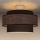 Surface-mounted chandelier GRACE 1xE27/60W/230V brown/beige