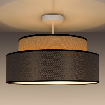 Surface-mounted chandelier GRACE 1xE27/60W/230V d. 40 cm beige/brown