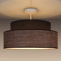Surface-mounted chandelier GRACE 1xE27/60W/230V d. 40 cm brown/beige