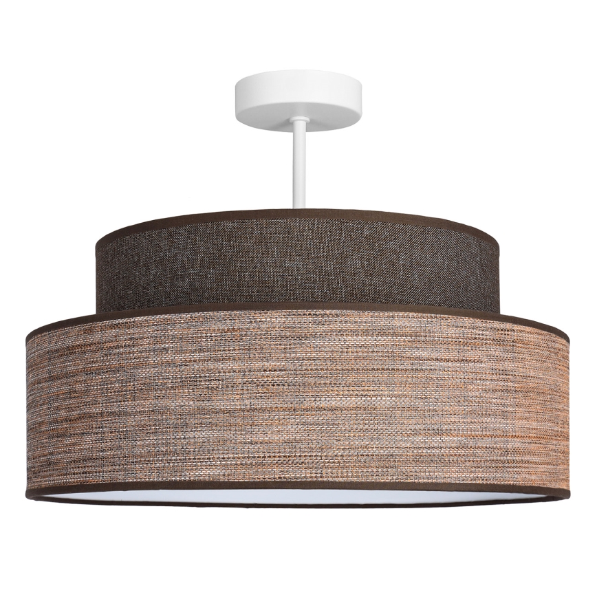 Surface-mounted chandelier GRACE 1xE27/60W/230V d. 40 cm brown/beige