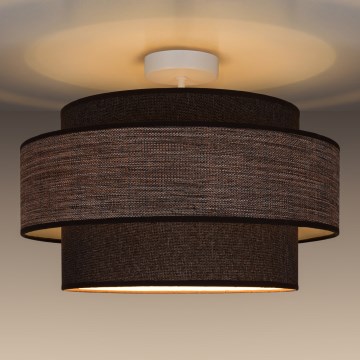 Surface-mounted chandelier GRACE 1xE27/60W/230V d. 40 cm brown/beige