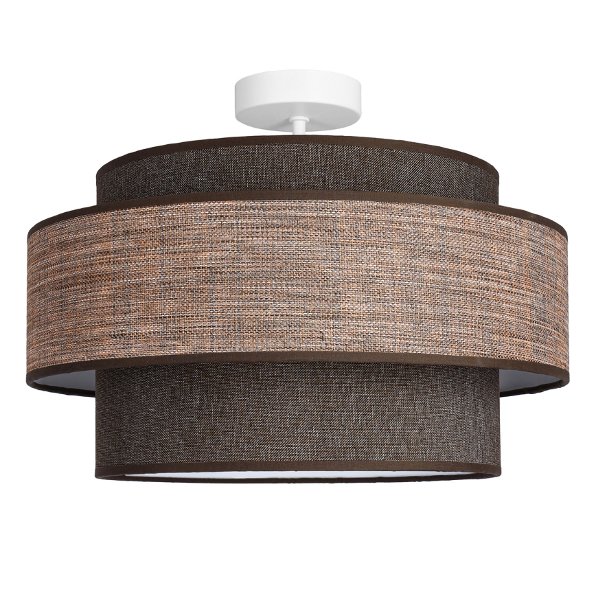 Surface-mounted chandelier GRACE 1xE27/60W/230V d. 40 cm brown/beige