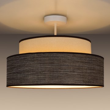 Surface-mounted chandelier GRACE 1xE27/60W/230V d. 40 cm creamy/brown