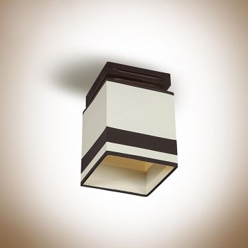 Surface-mounted chandelier GRANADA 1xE14/40W/230V brown