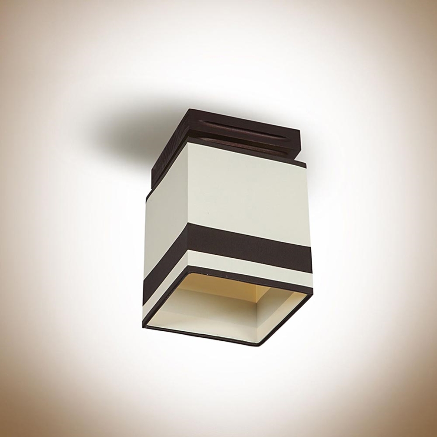Surface-mounted chandelier GRANADA 1xE14/40W/230V brown